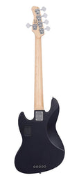 swamp ash reissue 5-string active bass guitar, transparent black satin