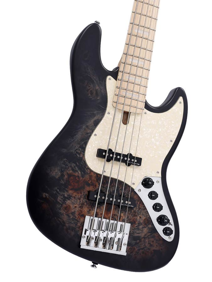 Sire Basses - V7 Sr5/tbks - Swamp Ash Reissue 5-String Active Bass Guitar – Transparent Black