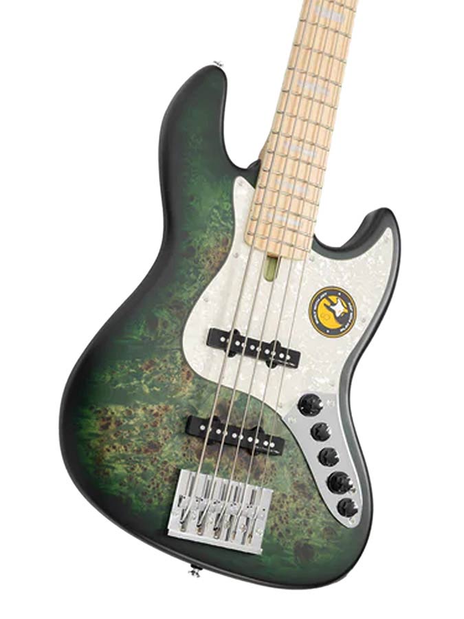 Sire Basses - V7 Sr5/tgrs - Swamp Ash Reissue 5-String Active Bass Guitar – Transparent Green