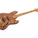 Sire Basses - V10 4/nts - Swamp Ash + Poplar Burl 4-String Active Bass Guitar – Natural