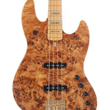 Sire Basses - V10 4/nts - Swamp Ash + Poplar Burl 4-String Active Bass Guitar – Natural