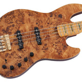 Sire Basses - V10 4/nts - Swamp Ash + Poplar Burl 4-String Active Bass Guitar – Natural