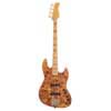 swamp ash + poplar burl 4-string active bass guitar, natural satin, incl. gigbag