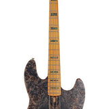 Sire Basses - V10 4/TBKS - swamp ash + poplar burl 4-string active bass guitar, transparent black satin, incl – Transparent Black