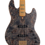 Sire Basses - V10 4/tbks - Swamp Ash + Poplar Burl 4-String Active Bass Guitar – Transparent Black