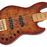 Sire Basses - V10 5/nts - Swamp Ash + Poplar Burl 5-String Active Bass Guitar – Natural