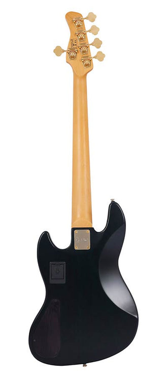 Sire Basses - V10 5/tgrs - Swamp Ash + Poplar Burl 5-String Active Bass Guitar – Transparent Green