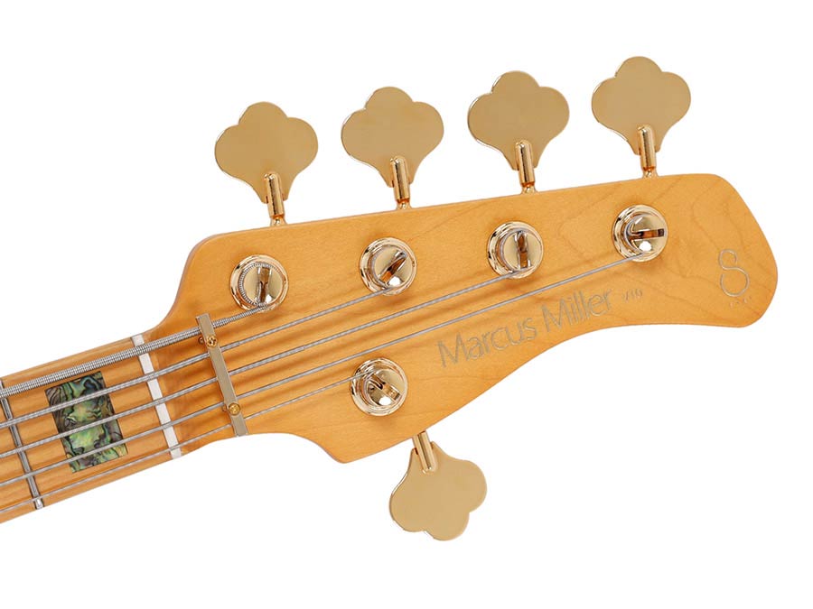 Sire Basses - V10 5/tgrs - Swamp Ash + Poplar Burl 5-String Active Bass Guitar – Transparent Green