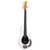 mahogany 5-string active bass guitar, antique white