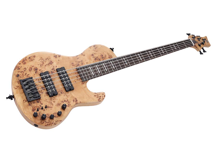 Sire Basses - F10 5/nts - Swamp Ash + Poplar Burl 5-String Active Bass Guitar – Natural