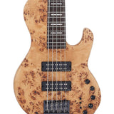 Sire Basses - F10 5/nts - Swamp Ash + Poplar Burl 5-String Active Bass Guitar – Natural