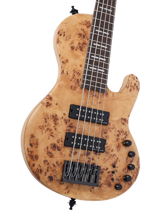 Sire Basses - F10 5/nts - Swamp Ash + Poplar Burl 5-String Active Bass Guitar – Natural