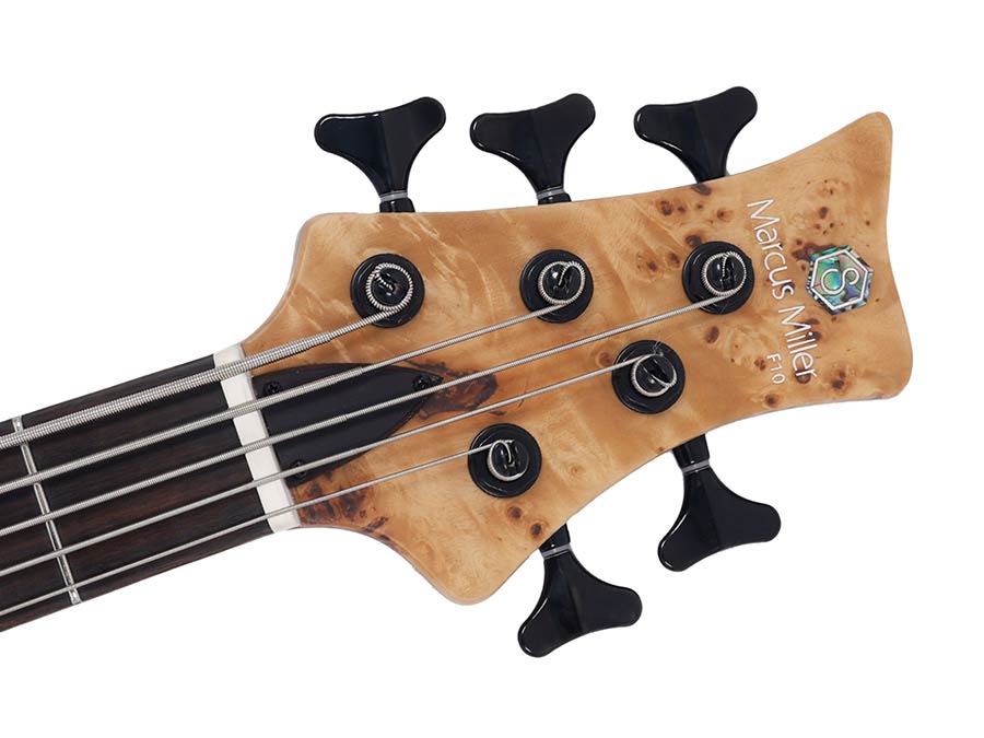 Sire Basses - F10 5/nts - Swamp Ash + Poplar Burl 5-String Active Bass Guitar – Natural