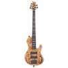 swamp ash + poplar burl 5-string active bass guitar, natural satin, with hardcase