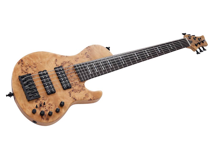 Sire Basses - F10 6/nts - Swamp Ash + Poplar Burl 6-String Active Bass Guitar – Natural