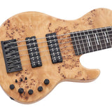 Sire Basses - F10 6/nts - Swamp Ash + Poplar Burl 6-String Active Bass Guitar – Natural