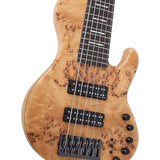 Sire Basses - F10 6/nts - Swamp Ash + Poplar Burl 6-String Active Bass Guitar – Natural