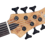 Sire Basses - F10 6/nts - Swamp Ash + Poplar Burl 6-String Active Bass Guitar – Natural