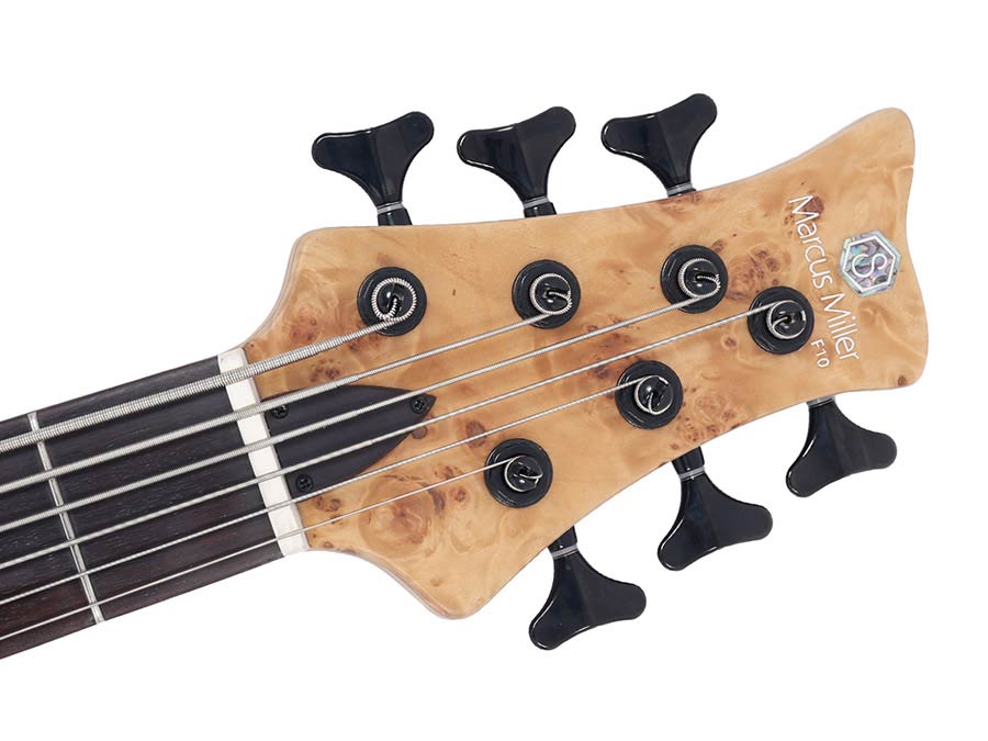 Sire Basses - F10 6/nts - Swamp Ash + Poplar Burl 6-String Active Bass Guitar – Natural
