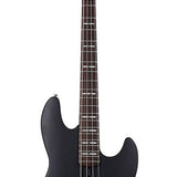Sire Basses - U7 4/BKS - alder 4-string active bass guitar – Satin Black