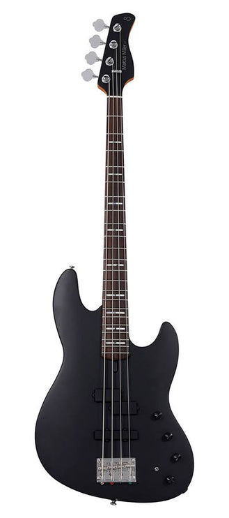 alder 4-string active bass guitar, satin black