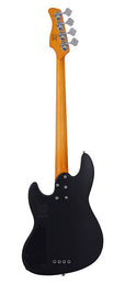 alder 4-string active bass guitar, satin black