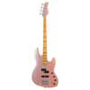 alder 4-string active bass guitar, rosegold