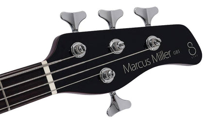 mahogany + spruce 4-string active bass guitar, black