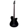 mahogany + spruce 4-string active bass guitar, black