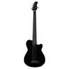 mahogany + spruce 5-string active bass guitar, black