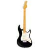 alder electric guitar S-style, black