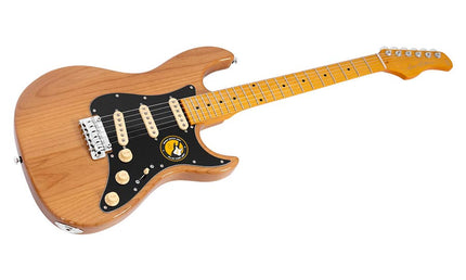 alder electric guitar S-style, natural