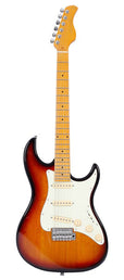 alder electric guitar S-style, 3 tone sunburst