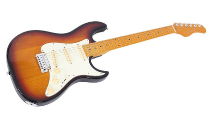 alder electric guitar S-style, 3 tone sunburst