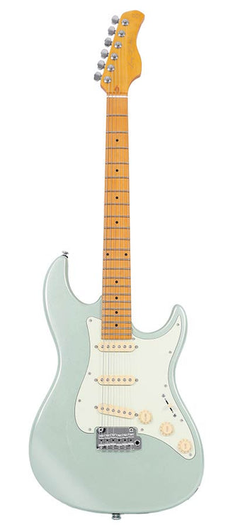 alder electric guitar S-style, surf green metallic