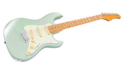 alder electric guitar S-style, surf green metallic