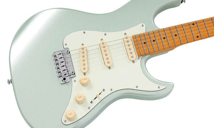 alder electric guitar S-style, surf green metallic