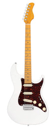 alder electric guitar S-style, olympic white