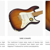 Sire Guitars - S10 Sss/nt - Swamp Ash Electric Guitar S-Style – Natural