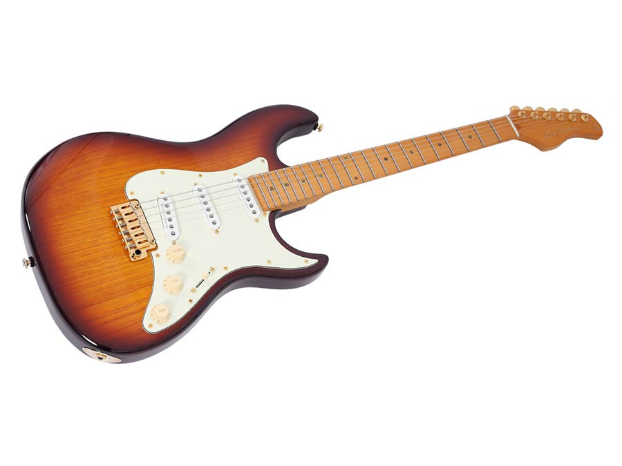 Sire Guitars - S10 Sss/ts - Swamp Ash Electric Guitar S-Style – Tobacco Sunburst