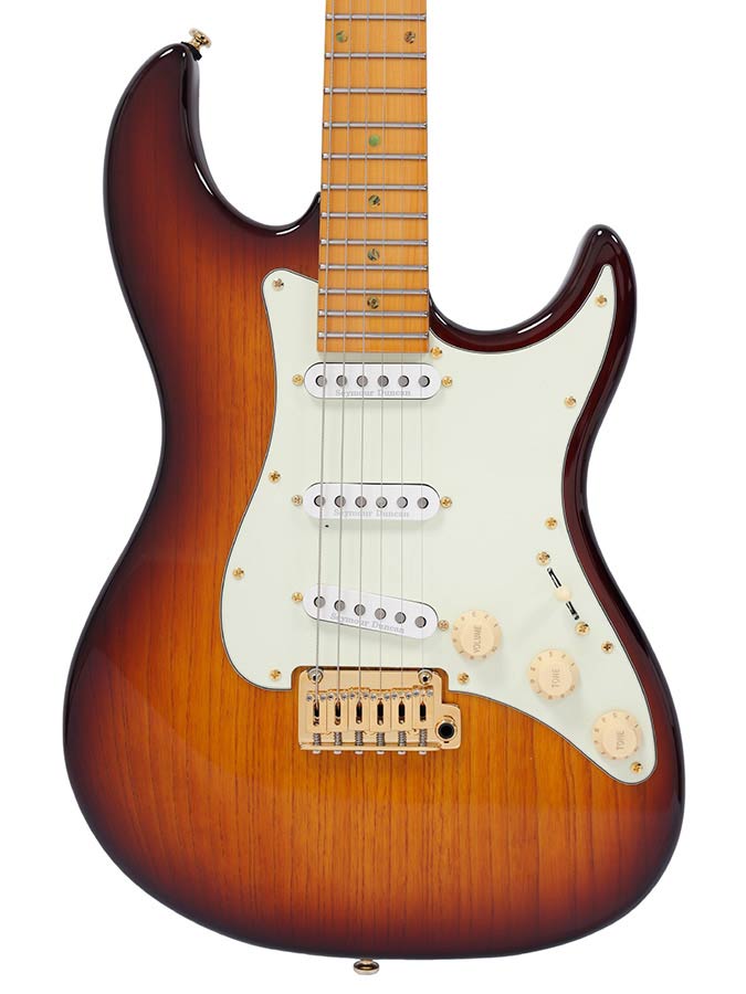 Sire Guitars - S10 Sss/ts - Swamp Ash Electric Guitar S-Style – Tobacco Sunburst