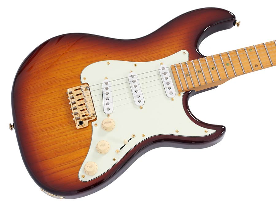 Sire Guitars - S10 Sss/ts - Swamp Ash Electric Guitar S-Style – Tobacco Sunburst