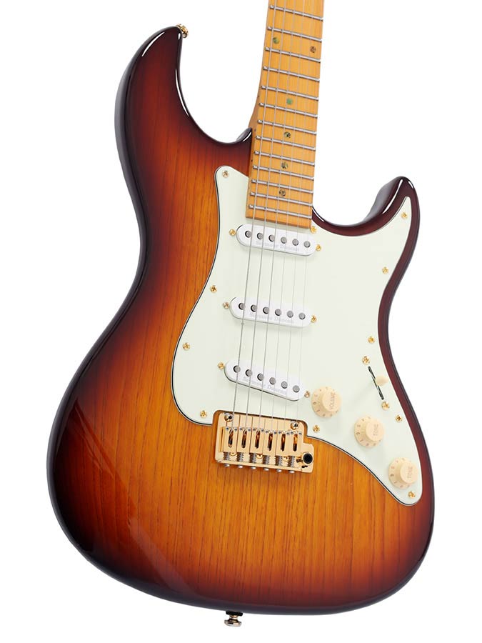 Sire Guitars - S10 Sss/ts - Swamp Ash Electric Guitar S-Style – Tobacco Sunburst