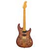 swamp ash electric guitar S-style, natural burst, hardcase included