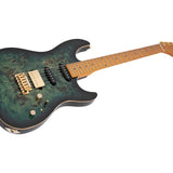 Sire Guitars - S10 Hss/tgr - Swamp Ash Electric Guitar S-Style – Transparent Green