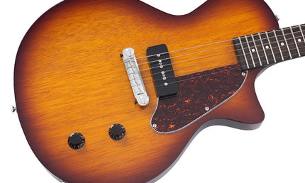 mahogany electric guitar L-style, tobacco sunburst