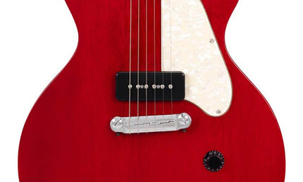 mahogany electric guitar L-style, cherry red