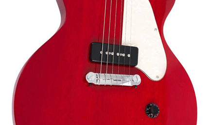 mahogany electric guitar L-style, cherry red