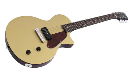 mahogany electric guitar L-style, gold top