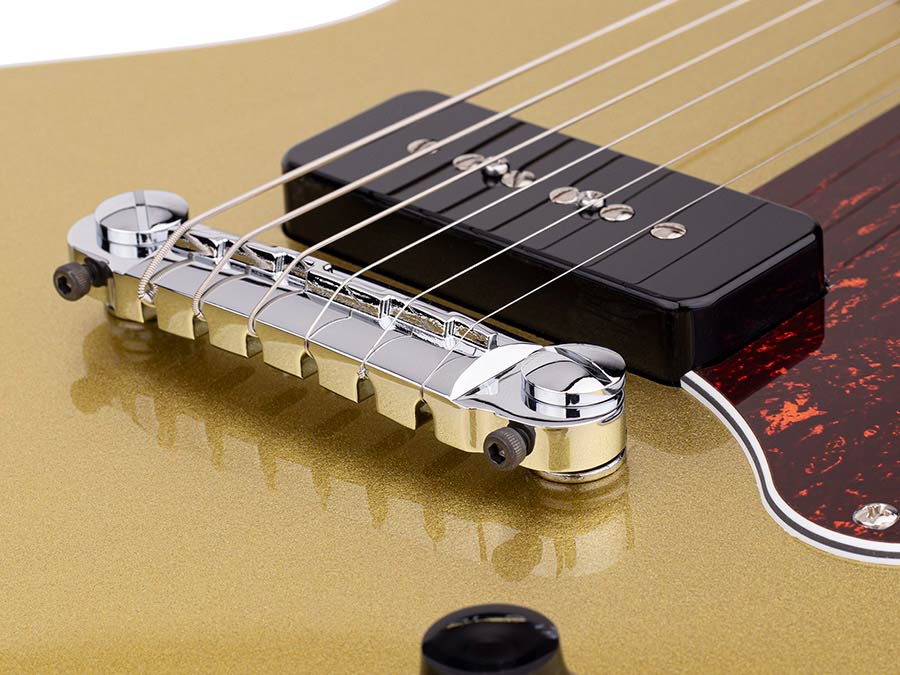 Sire Guitars - L3 P90/gt - Mahogany Electric Guitar L-Style – Gold